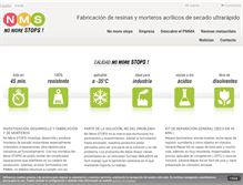 Tablet Screenshot of nomorestops.com